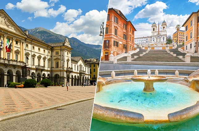 Aosta to Rome Train Tickets from 40,90€ Italotreno