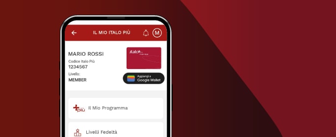 il mio italo più. Il mio programma. Livelli fedeltà