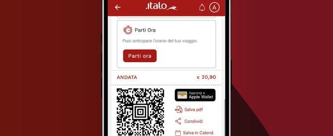 Parti ora. Puoi anticipare l'orario del tuo viaggio